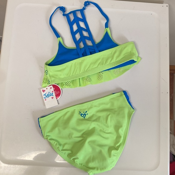 Justice Girls size 8 2 piece Bathing Suit - Picture 3 of 10